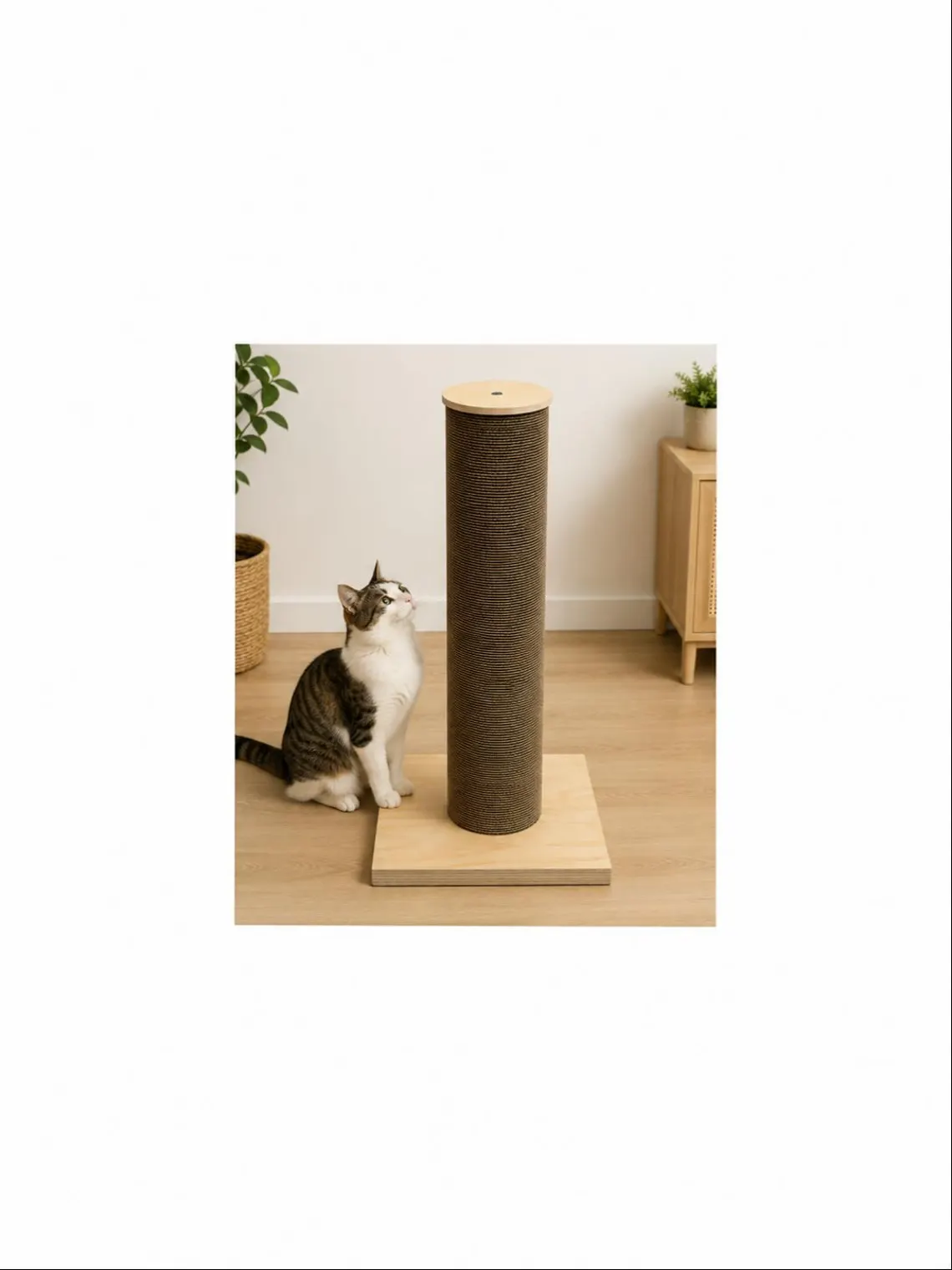 ARIES / Rascador Vertical para Gatos | Cartón Reciclado | 64 u 84 cm | Recambios - Imagen 4