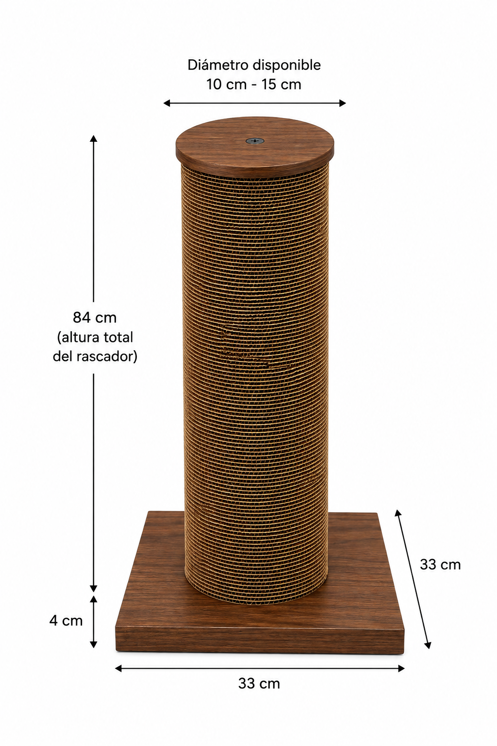 ARIES / Rascador Vertical para Gatos | Cartón Reciclado | 64 u 84 cm | Recambios - Imagen 7