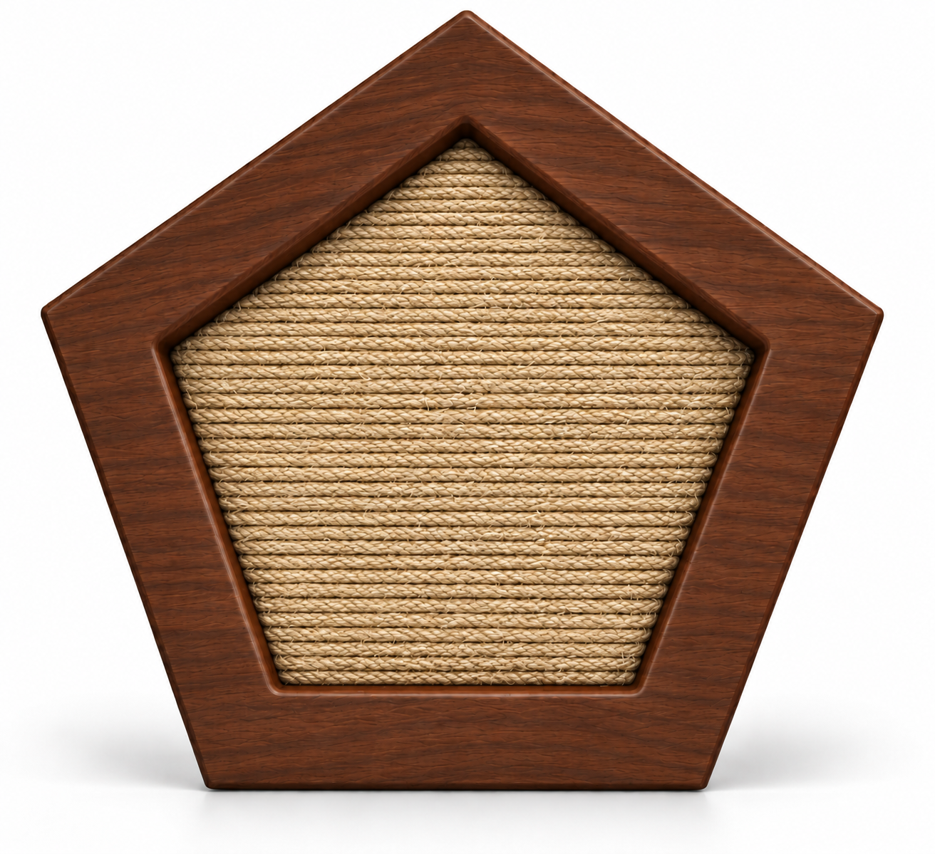 MARTE / Rascador para Gatos | Forma de Pentágono | Rascador de Pared o Suelo | Cartón, Sisal o Moqueta | Superficie Intercambiable - Imagen 4