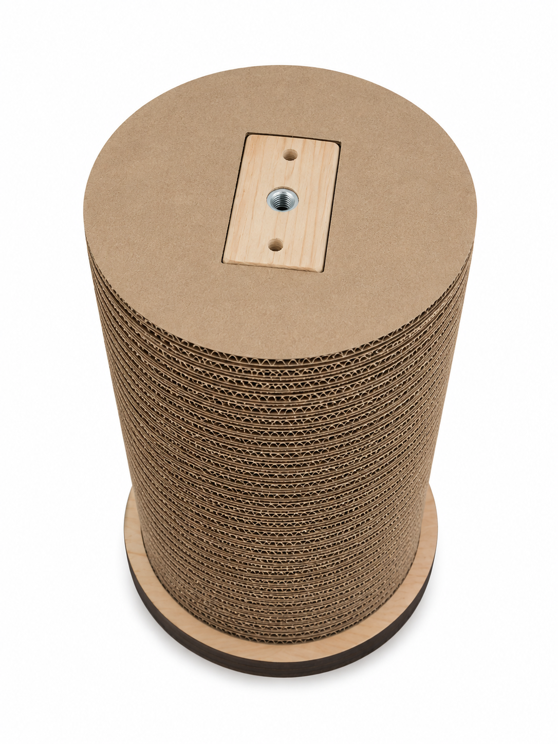 TAURO / Rascador Redondo de Cartón para Gatos | 60 y 80 cm | Suelo o Pared | Recambios - Imagen 3