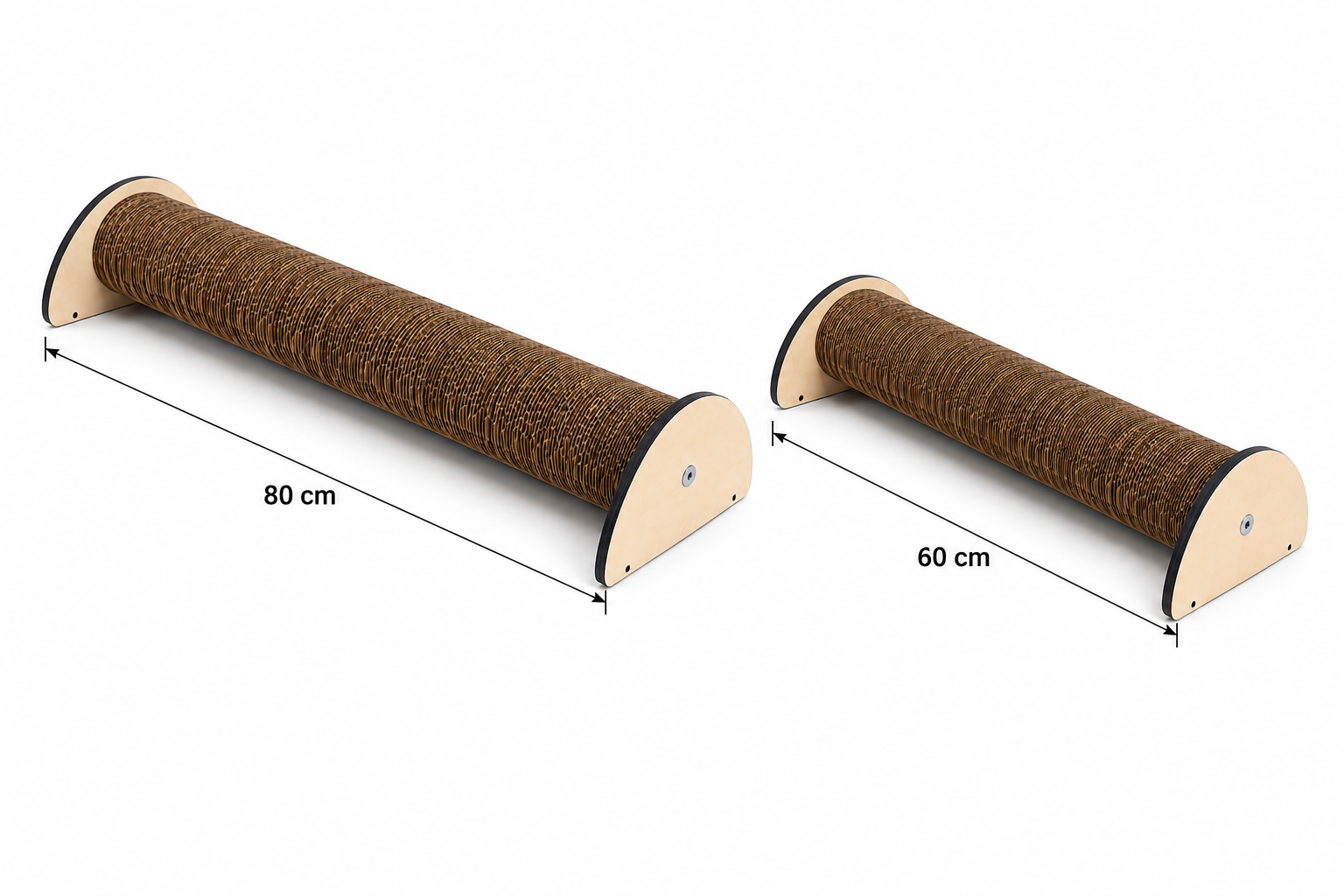 TAURO / Rascador Redondo de Cartón para Gatos | 60 y 80 cm | Suelo o Pared | Recambios - Imagen 6
